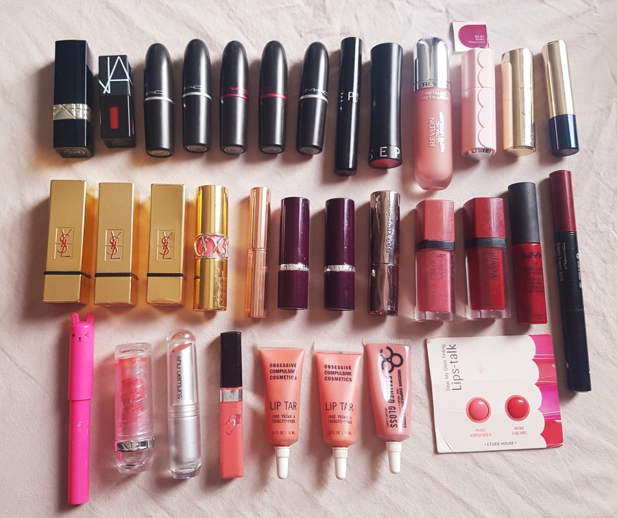 lipstick collection declutter