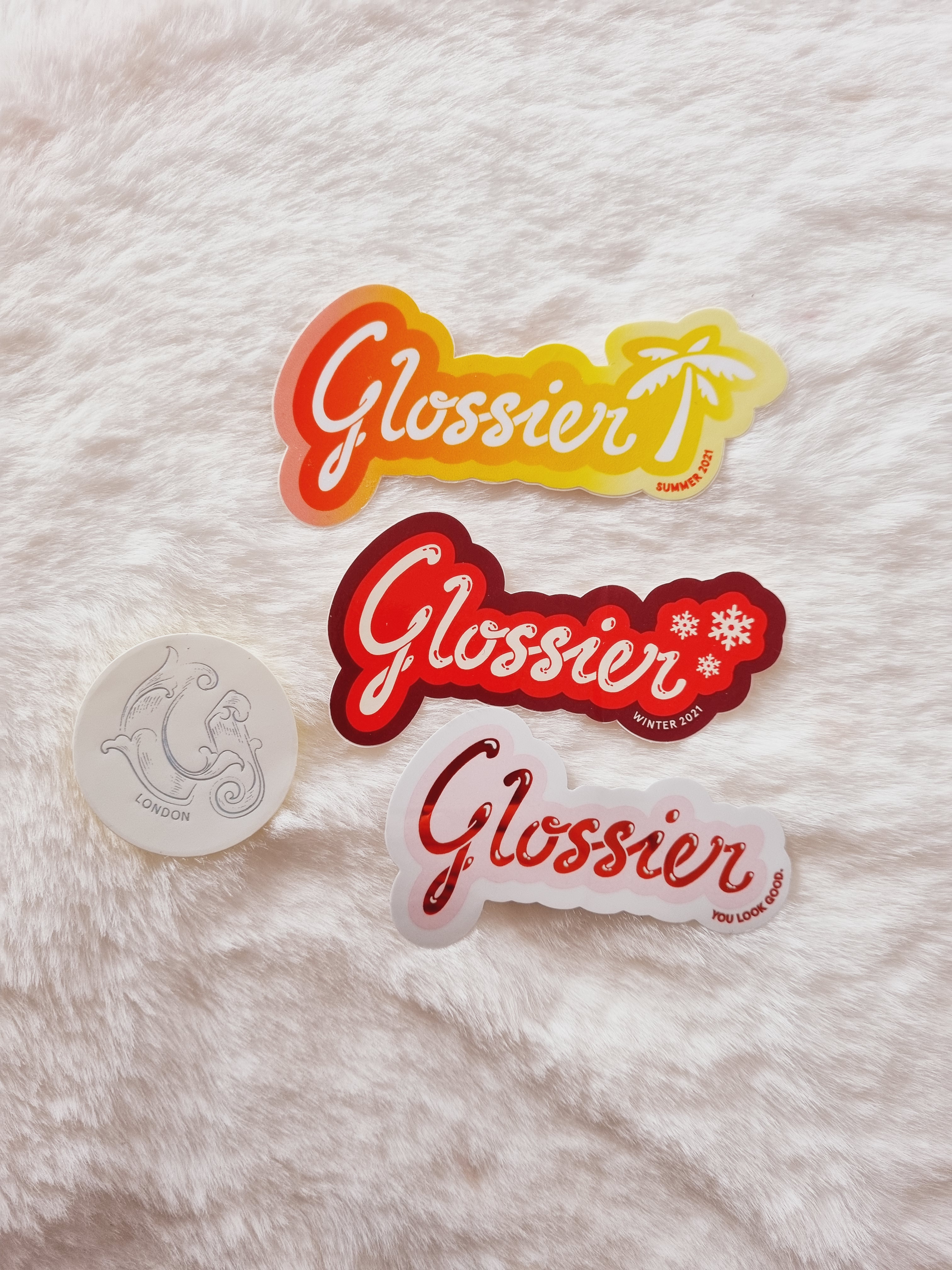 Glossier Seasonal Stickers